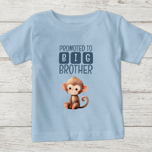 Söt apa storebror blå t shirt