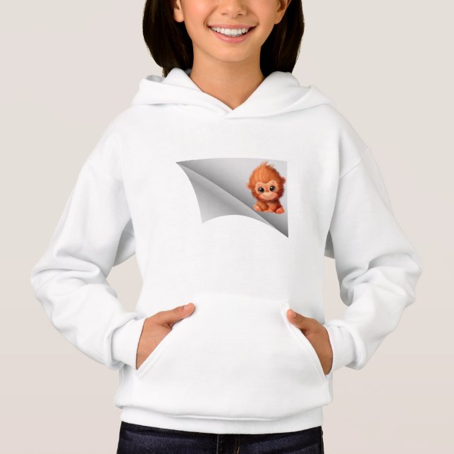 Söt apa under plåstret t shirt (Framsida)