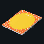 Söt apelsin tusenskönas bröllopsdusch Personligt n Anteckningsblock<br><div class="desc">Söta vintage apelsin tusenskönor bröllopsdusch Personligt namn anteckningsbok</div>