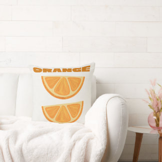 Söt apelsinskiva kastkudde, citrus hemdekor kudde
