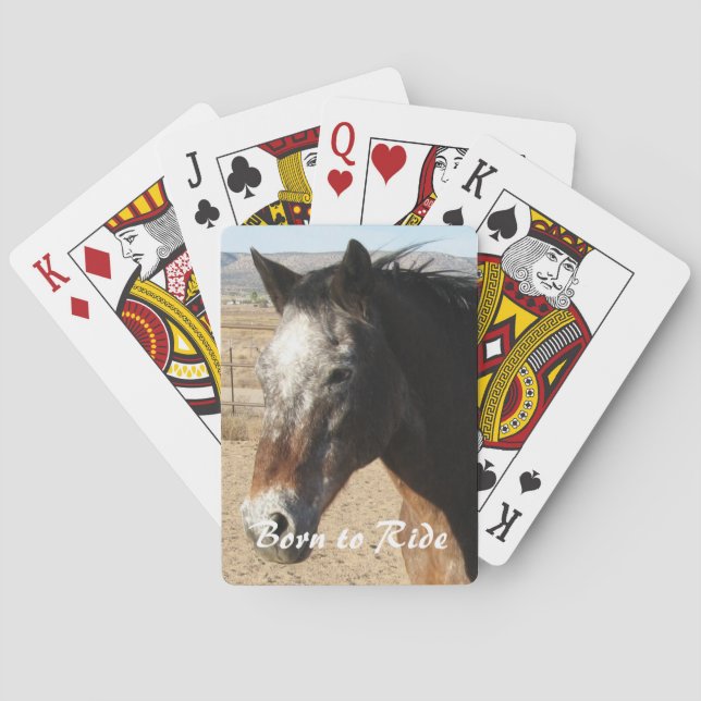 Söt Appaloosa Horse - Western Casinokort (Baksidan)