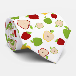 söt äppelfrukt med mönster slips