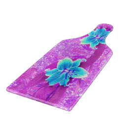 Söt Aqua Blue Stargazer Lily på Lila