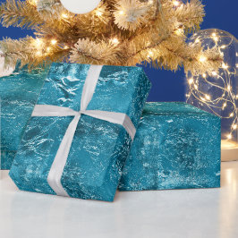 Söt Aqua Crinkle Presentpapper