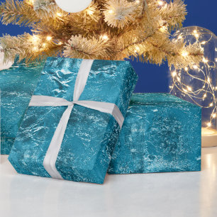 Söt Aqua Crinkle Presentpapper