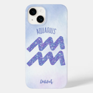 Söt Aquarius Astrology Personlig Lila