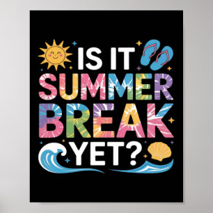 Söt är sommarlov lärare elev tie dye poster