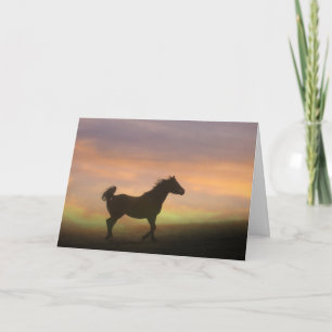 Söt Arabian Horse - tackkort