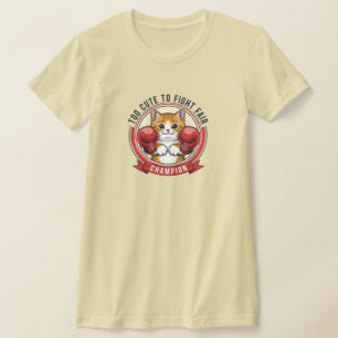 Söt arg kattmästare T-shirt design