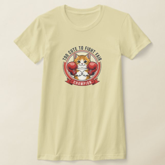 Söt arg kattmästare T-shirt design (Laydown)