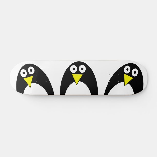 Söt arktisk pingvinteckning   mini skateboard bräda 18,5 cm (Horz)