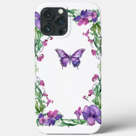 Söt Art Deco Butterfly iPhone 13 Pro Max Fodral