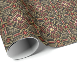 Söt Art Deco-mönster med kakel Presentpapper