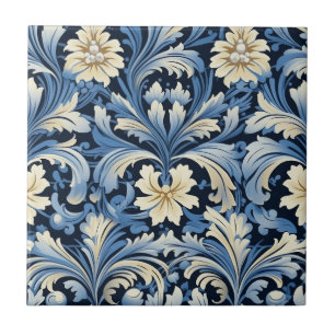 Söt Art nouveau Blommigt Kakelplatta