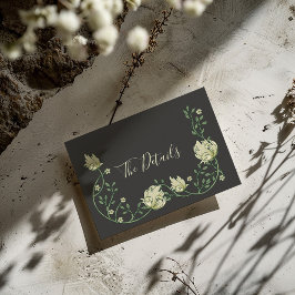 Söt art nouveau blommor Närmare uppgifter Tilläggskort