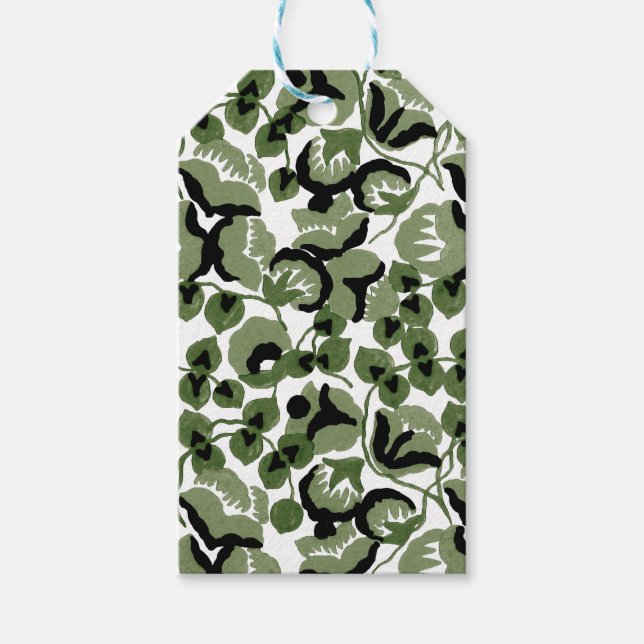Söt Ärt (Olive) Finkonst Presentetikett (Framsidan)