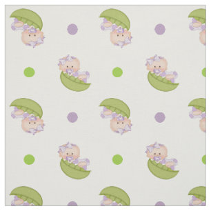 Söt ärta i poden flicka & polka dots söt tyg
