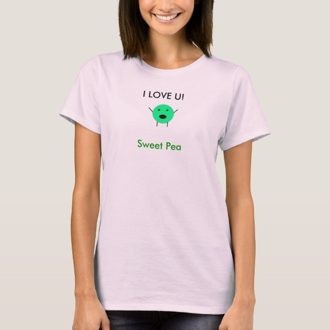 Söt ärta t-shirt (Framsida)