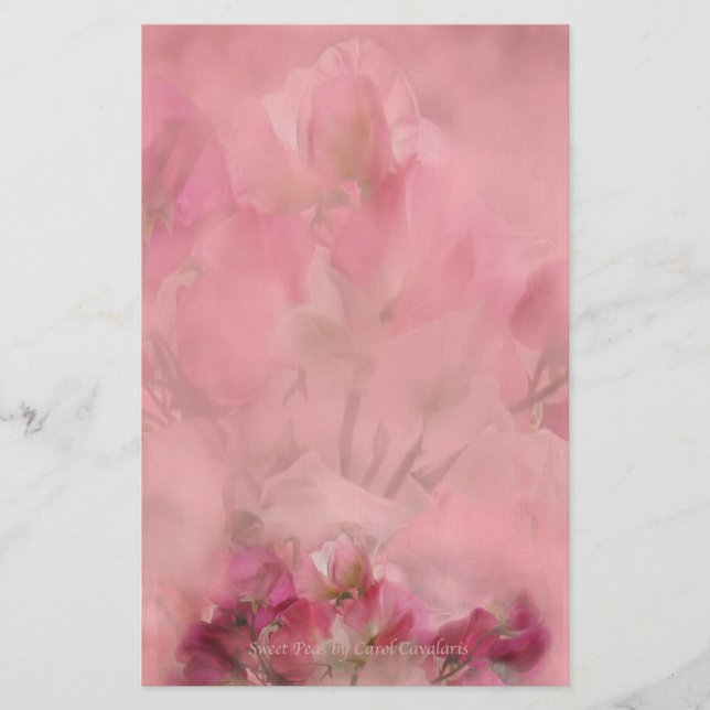 Söt ärtabrevpapper brevpapper (Framsida)