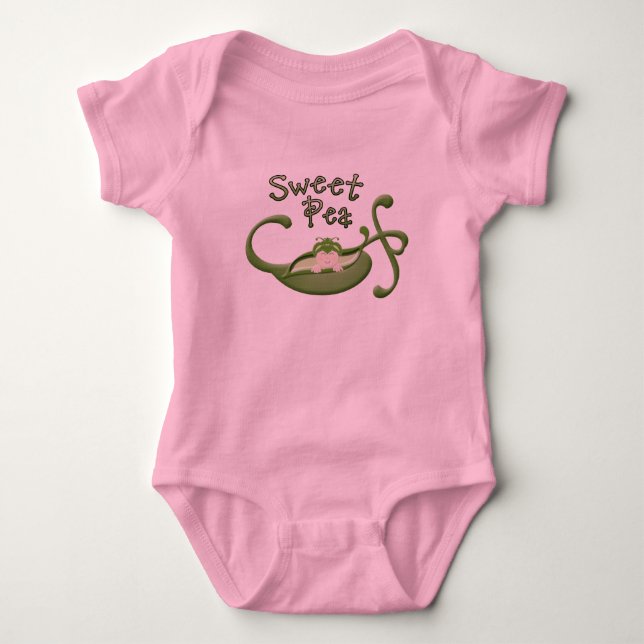 Söt ärtaTutuBodysuit Tee (Framsida)