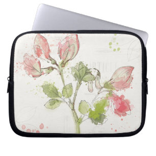 Söt ärtavattenfärg laptop fodral