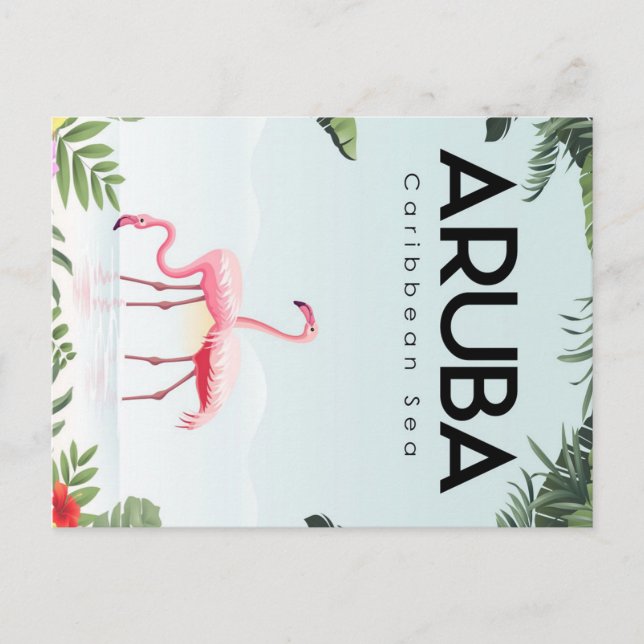 söt Aruba Helg Vykort (Framsida)