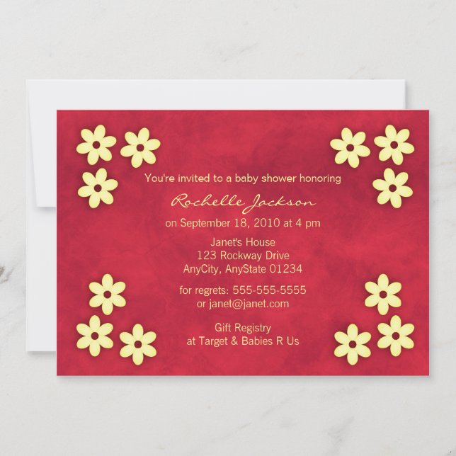 Söt asiatisk stil inbjudan (Framsida)