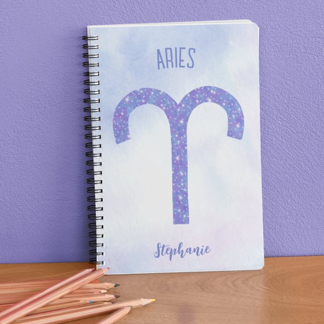 Söt Astrology Personlig Lila för  Anteckningsbok (Skapare uppladdad)