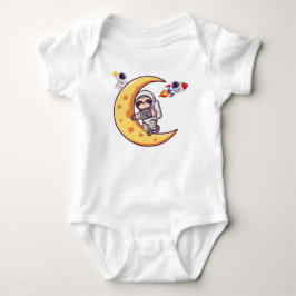 Söt Astronaut Clipart för Barn T Shirt