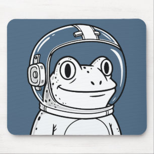 Söt Astronaut Groda Rymdäventyr Musmatta