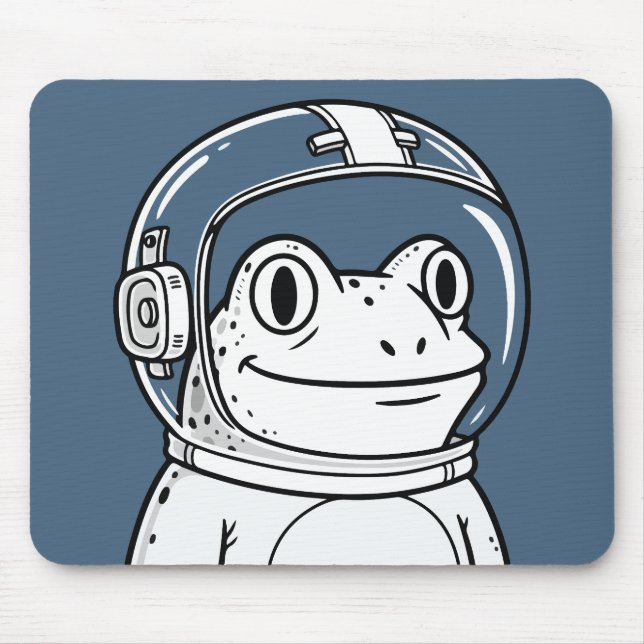 Söt Astronaut Groda Rymdäventyr  Musmatta (Framsidan)