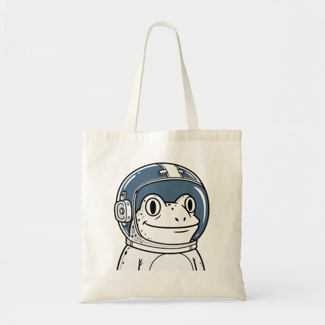 Söt Astronaut Groda Rymdäventyr  Tygkasse (Framsidan)