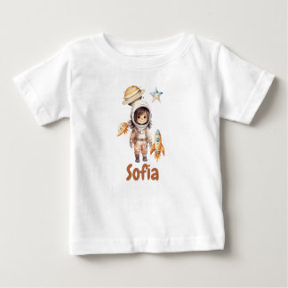 Söt astronaut Rymdäventyr personlig  T Shirt