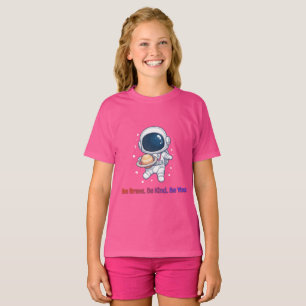 Söt astronaut Saturnus planet rymdutforskare T Shirt