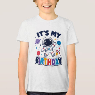 Söt astronaut yttre rymden Det är min födelsedag b T Shirt
