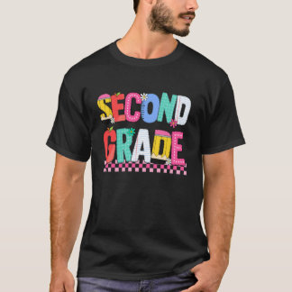 Söt åter till skolan andra klass lärare och stud t shirt