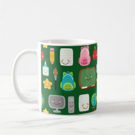 Söt åter till skolan klassrumsartiklar Kawaii-mugg Kaffemugg