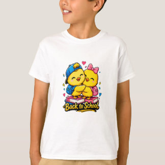 Söt åter till skolan-vänner lärande design t shirt