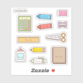 Söt åter till skolans försörjningsuppsättning klistermärken