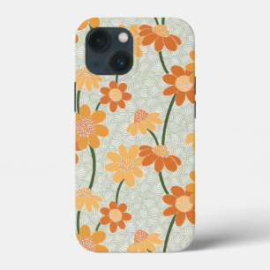 Söt återmuterade blommor från 1970-talet