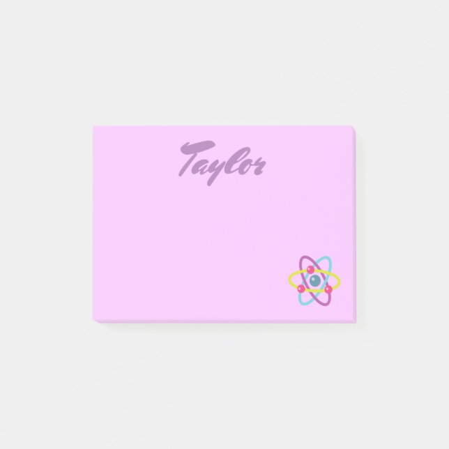 Söt Atoms Post-it Block (Framsida)