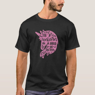 Söt att vara enhörning i en hästäng Häst Unico T Shirt