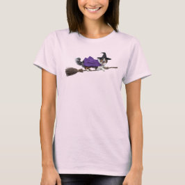 Söt Australiensisk Shepherd-Häxa T-Shirt