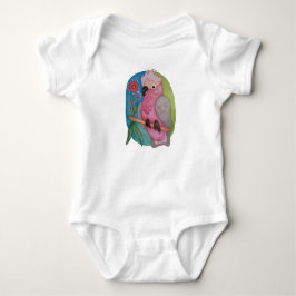 Söt australisk baby djur Galah på baby overall T Shirt