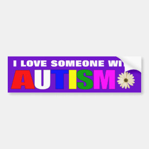 Söt autismförsvar bildekal
