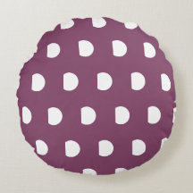 Söt Autumn Lila White Polka dots