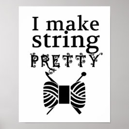 Söt av strängar - Garn & Crafts Poster