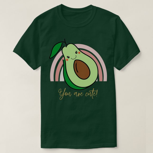 Söt Avocado 21 T Shirt (Design framsida)