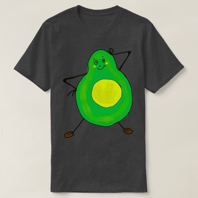 Söt avokado 6 1 t shirt (Design framsida)
