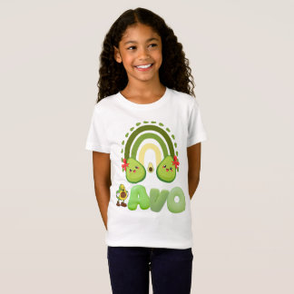 Söt Avokado "Avo" Design – Rolig & Lekfull T Shirt